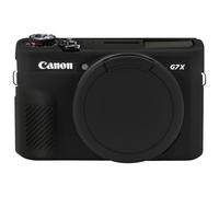 Elonbo Custodia in silicone per fotocamera digitale Canon PowerShot G7 X Mark II, custodia in silicone per fotocamera G7 X Mark II, custodia protettiva in gomma morbida con copriobiettivo rimovibile