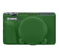 Elonbo Custodia in silicone per fotocamera digitale Canon PowerShot SX740 / SX730, Canon PowerShot SX740 HS / SX730, custodia protettiva in gomma morbida con copriobiettivo staccabile, verde