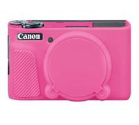 Elonbo Custodia morbida in silicone per fotocamera digitale Canon PowerShot SX740 / SX730, Canon SX740 HS / SX730, custodia protettiva in gomma, antigraffio, con copriobiettivo staccabile, colore