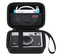 Elonbo Custodia per fotocamera compatibile con Fujifilm Instax Mini EVO Instant Camera, Copertura obiettivo fotocamera Stampante fotografica Supporto di archiviazione protettivo da viaggio, Nero