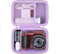 Elonbo custodia per fotocamera digitale KODAK PIXPRO AZ528 / AZ255 / AZ405 / AZ425 / AZ401, Kodak PIXPRO Astro Zoom Vlogging Camera Hard Travel Storage Bag, Violetta