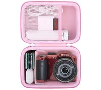 Elonbo custodia per fotocamera digitale KODAK PIXPRO AZ528 / AZ255 / AZ405 / AZ425 / AZ401, Kodak PIXPRO Astro Zoom Vlogging Camera Hard Travel Storage Bag, Rosa