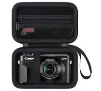 Elonbo Custodia per Fotocamera per Canon PowerShot G7 X / G7 X Mark II / G7 X Mark III / G9 X mark III Digital 4K Vlogging Camera, Borsa da Viaggio per Videocamera in Streaming Video. Nero