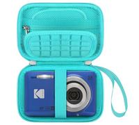 Elonbo Custodia per Fotocamera per KODAK PIXPRO FZ55 / FZ53 / FZ45 / FZ43 16MP Fotocamera Digitale, Vlogging Custodia per Fotocamera Trave Bag, Borsa a Rete Adatta Alle Batterie, Cavo, Verde