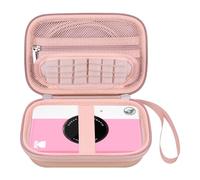 Elonbo Custodia per fotocamera per KODAK Printomatic Digital Instant Print Camera, Portable Bluetooth Photo Printer Storage Bag, Borsa a rete adatta carta fotografica, MicroSD Card, Oro Rosa+Oro Rosa