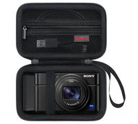 Elonbo Custodia per Fotocamera per Sony RX100 VII/ RX100 VI/ RX100 V/ RX100 IV/ RX100 III Fotocamera Digitale Compatta, Supporto di Archiviazione Della Videocamera in Streaming. Nero