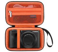 Elonbo Custodia per KODAK EKTAR H35 Half Frame/KODAK EKTAR H35N Half Frame/Kodak M35 / M38 / Ultra F9 Film Camera, Borsa di Custodia da Viaggio Della Macchina Fotografica, Nero+ Arancione
