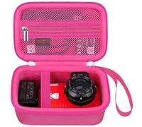 Elonbo Custodia per KODAK PIXPRO WPZ2 Robusta Fotocamera Digitale Impermeabile, Custodia per Fotocamera Digitale WiFi 4K Resistente Agli Urti, Tasca Mesh Adatta Caricabatteria. Lampone