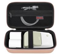 Elonbo Custodia per Label Maker Machine, Portable Mini Wireless Bluetooth Label Printer Borsa da viaggio, Oro rosa