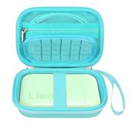 Elonbo Custodia per Liene 2x3 Stampante Fotografica, Supporto di Viaggio Della Stampante Istantanea Portatile, Mini Sacchetto Della Stampante Fotografica. Verde+Interno Verde