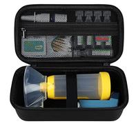Elonbo Custodia per l'inalatore di asma, distanziatore per inalatori per bambini e adulti, maschere, porta inalatore Astma Travel Organize Bag, tasca adatta farmaci allergici, nero (solo caso)