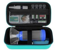 Elonbo Custodia per l'inalatore di asma, distanziatore per inalatori per bambini e adulti, maschere, porta inalatore Astma Travel Organize Bag, tasca adatta farmaci allergici, verde (solo caso)