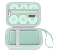 Elonbo Custodia per Nelko P21 / per TYPONOS P21 Label Maker Machine, Portable Bluetooth Label Printer Travel Bag, Mini Smart Handheld Labeler Storage Holder, Verde+Verde