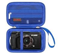 Elonbo Custodia per OM SYSTEM Tough TG-7 fotocamera digitale/OM Sistema Olympus TG-6 Fotocamera Subacquea, Robusto WiFi 4K Video Fotocamera Digitale Custodia Borsa da Viaggio, Blu