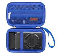 Elonbo Custodia per Ricoh GR IIIx HDF/GR IIIx/GR III HDF/GR III/GR II/GR Digital Camera, borsa da viaggio rigida per fotocamera compatta RICOH GR Premium, Blu