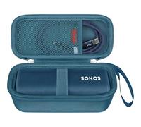 Elonbo Custodia per Sonos Roam 2 / Sonos Roam Altoparlante Bluetooth impermeabile portatile, Altoparlante wireless compatto Custodia protettiva da viaggio dura, Tasca a rete extra adatta al cavo, Blu