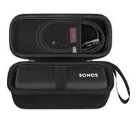 Elonbo Custodia per Sonos Roam 2 / Sonos Roam Altoparlante Bluetooth impermeabile portatile, Altoparlante wireless compatto Custodia protettiva da viaggio dura, Tasca a rete extra adatta al cavo, Nero