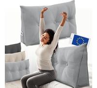 ELONEO Cuscino schienale 100 cm di larghezza, cuscino angolare adatto per letto e divano