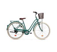 Elops 520 city bike microshift 6s 700 mm green 2024