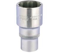 Elora 1/2"D 32Mm Profondo Bi Esagono Socket Cromo Placcato Anello Rigato 11940