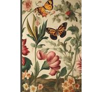 Elora James Lined Journal Notebook, 6.125" x 9.25" for women with Durable paper cover Journal for writing, College Ruled Notebook for Work & Note ... and Home Supplies, 160 Pages - Vintage Floral