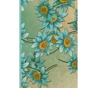 Elora James Lined Journal Notebook, 6.125" x 9.25" for women with Durable paper cover Journal for writing, College Ruled Notebook for Work & Note ... and Home Supplies, 160 Pages - Blue Floral