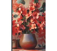 Elora James Lined Journal Notebook, 6.125" x 9.25" for women with Durable paper cover Journal for writing, College Ruled Notebook for Work & Note ... and Home Supplies, 160 Pages - Orange Floral
