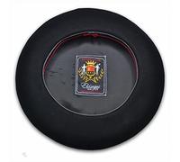 Elosegui Berretto Basca Superlusso con badana 100% Lana Merino Impermeabilizzato, Nero , 61