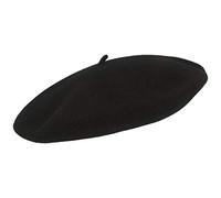 Elosegui Berretto francese originale Made in Spain 100% lana merino con piatto largo 13", Nero , 62