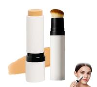 Elovra Blanc Cover Cream Stick, Fondotinta Coreano V Stick, Fondotinta Correttore 2 in 1 Impermeabile e Resistente al Sudore, Doppia Punta con Pennello Removibile, Idratante, Lunga Tenuta (C30)