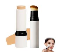 Elovra Blanc Cover Cream Stick, Fondotinta Coreano V Stick, Fondotinta Correttore 2 in 1 Impermeabile e Resistente al Sudore, Doppia Punta con Pennello Removibile, Idratante, Lunga Tenuta (C50)