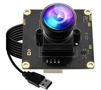 ELP 0.0001Lux Starvis Modulo Fotocamera USB Grandangolare 1080P H.264 Webcam a Bassa Luce per Computer Mini UVC USB2.0 Lightburn Camera HDR 100dB Webcam Ad Alta Velocità 1080P @ 30fps Web Cam Board