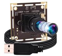 ELP 1080P Streaming Webcam con microfono, sensore IMX322 da 2 MP H.264 USB Camera Module, HD 3,6 mm, Plug and Play, per desktop, laptop, Windows, Raspberry Pi, mini webcam USB FHD06H-L36