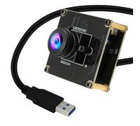 ELP 200FPS Global Shutter USB3.0 Modulo Fotocamera Grandangolare Fisheye Webcam per Computer Mini USB2.0 Fotocamera PC ad alta velocità Lightburn Fotocamere per Laser 1200P 120fps Webcam AR0234 Cam