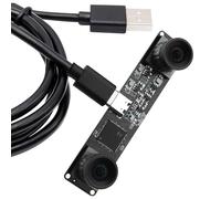 ELP 4 MP USB Camera 60 fps Sincronizzazione USB Camera Modulo Nessuna distorsione Doppia Obiettivo Alta Velocità USB Camera 3D Stereo USB Webcam per Riconoscimento facciale VR Biometrico Rilevamento