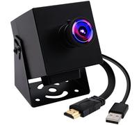 ELP 4K HDMI USB Camera Grandangolare PC Webcam 2X Zoom Digitale H.264 8MP USB Telecamera di Sicurezza (200degree Fisheye Lens)