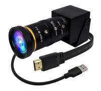 ELP 4K USB3.0 HDMI USB Camera Zoom Manuale Webcam 4K 60fps PC Camera Mini Close-up Camera per Computer H.264 Telescopio USB Telecamera di Sicurezza 8MP Telecamera CCTV Industriale (5-50mm Obiettivo