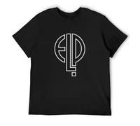 Elp Emerson Lake And Palmer Band Logo Rock Music Retro T-Shirt Black L