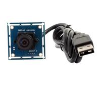 ELP Fisheye HD 1 MP USB 1 MP con obiettivo grandangolare da 170 gradi per computer 720p Mini USB 2.0 UVC video embedded Webcam Board 1/4" OV9712 Telecamera PC portatile