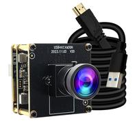 ELP Fotocamera 4K 60fps HDMI USB3.0 per computer grandangolare PC Camera Mini Lightburn Camera per incisore laser Zoom digitale 2X Telecamera di sicurezza USB per laptop Ras pi Jetson Nano (obiettivo