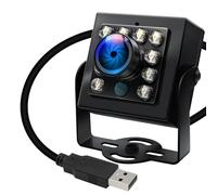 ELP Fotocamera USB 1080P con 60 fotogrammi al secondo ad alta velocità, filtro di blocco IR visione diurna e notturna Fisheye obiettivo ultra grandangolare 170° Plug & Play per Windows Linux Android