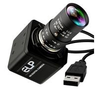 ELP Fotocamera USB 16 Megapixel ad alta risoluzione 5K USB Webcam con CS-Mount 5-50mm Manuale Varifocus obiettivo Primo piano OpenCV Fotocamera Driver gratuito per Windows Linux Laptop Jetson Nano