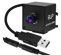 ELP Fotocamera USB 4K con microfono per computer e Raspberr pi Mini UVC USB2.0 Webcam IMX415 USB con fotocamera 2160P Audio Video Lightburn Camera PC Laptop USB Camera (100 gradi senza distorsione