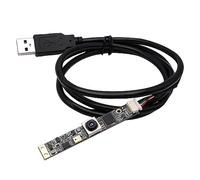 ELP Fotocamera USB con messa a fuoco automatica da 16 MP con microfono, mini fotocamera UVC USB2.0 Lightburn, obiettivo senza distorsione a 68 gradi