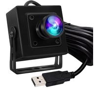 ELP Fotocamera USB con otturatore globale da 5 MP 50 fps con alloggiamento per computer UVC USB2.0 Lightburn Camera per incisore laser ad alta velocità 60 fps Fotocamera per PC grandangolare 100 ° Web