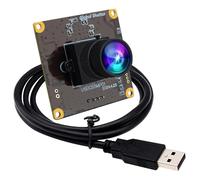 ELP Fotocamera USB da 5 MP con otturatore globale 50 fps per computer UVC USB2.0 Lightburn ad alta velocità 60 fps per PC Web Camera grandangolare per streaming live (obiettivo a bassa distorsione 100