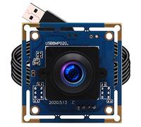 ELP Fotocamera USB da 8 MP grandangolare con obiettivo fisheye da 180 gradi Scheda webcam integrata 4K per computer 2448P CMOS IMX179 UVC USB2.0 Video Macchina fotografica industriale per PC per