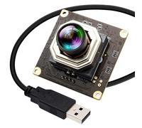 ELP Modulo fotocamera USB 4K fotocamera messa a fuoco automatica 1080P@120fps telecamera ad alta velocità 12MP grandangolare nessuna distorsione Lightburn PC fotocamera per ispezione industriale