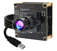 ELP Modulo fotocamera USB ad alta velocità 4K 60FPS per computer, mini UVC 2160P USB3.0/2.0 Lightburn telecamere per Windows, Linux, Mac, Pi, grandangolare 85° (H) IMX678 Webcam Board per PC Laptop