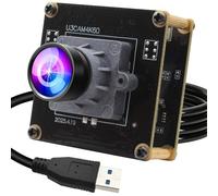 ELP Modulo fotocamera USB ad alta velocità 4K 60FPS per computer, mini UVC 2160P USB3.0/2.0 Lightburn telecamere per Windows, Linux, Mac, Pi, grandangolare 100° (H) IMX678 Webcam Board per PC Laptop